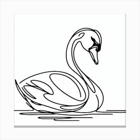 Swan Picasso style 9 Canvas Print