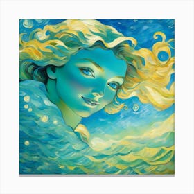 Mermaid rynb Canvas Print