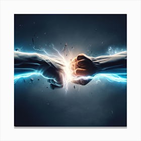 Two Fists Fighting Canvas Print