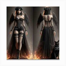 Gothic Angel 2 Canvas Print