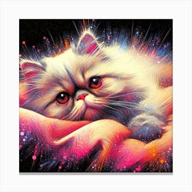 Feline Cat Creative Artwork Illustration 177 Canvas Print