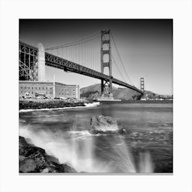 Golden Gate Bridge With Breakers Canvas Print