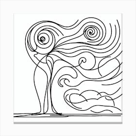 Wind Picasso style Canvas Print