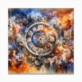 Clock Of The World Canvas Print