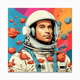 Astronaut In Space 5 Canvas Print