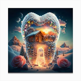 Tooth In The Snow Canvas Print