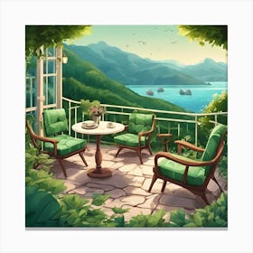 Balcony With A View Canvas Print