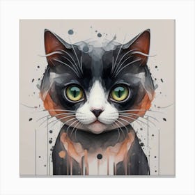 Cat Painting 1 Canvas Print