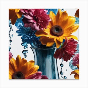 Flowers In A Vase 40 Canvas Print