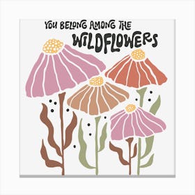 You'Re Riding The Wildflowers Canvas Print