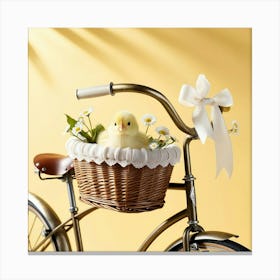 Leonardo Phoenix 09 A Vintageinspired Bicycle With A Wicker Ba 2 Canvas Print