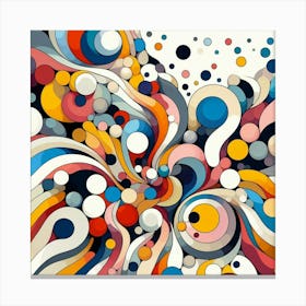 Abstract modernist colorful spots 2 Canvas Print