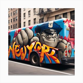 New York City Bus Canvas Print