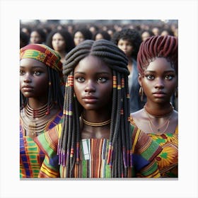 Group Of African Women Canvas Print