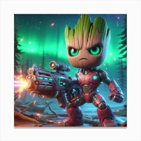 Guardians Of The Galaxy Groot 7 Canvas Print
