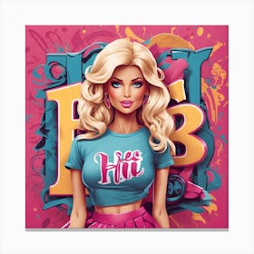 Barbie 2 Canvas Print