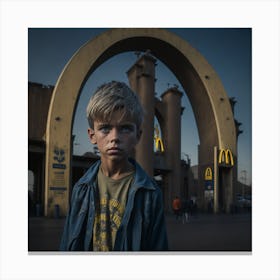 Mcdonald'S Boy Canvas Print