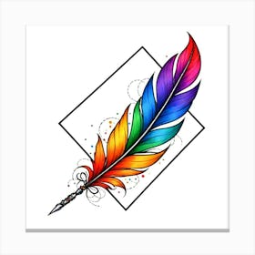 Feather Quill Canvas Print