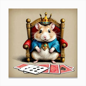 King Of Hamsters 1 Canvas Print