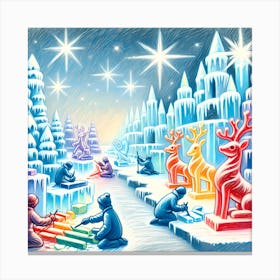 Super Kids Creativity:Christmas In Iceland Canvas Print