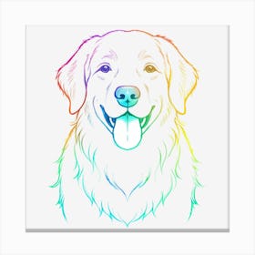 Rainbow Retriever 1 Canvas Print