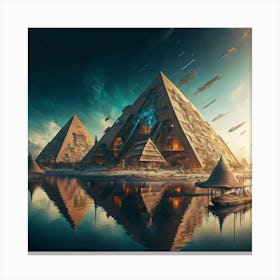 Egyptian Pyramids 4 Canvas Print