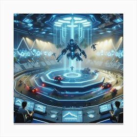 Futuristic Space Station Canvas Print