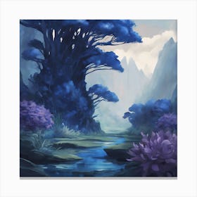 Fantasy Landscape Painting Canvas Print