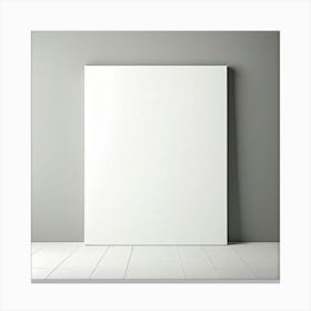 Blank Canvas In Empty Room 1 Canvas Print