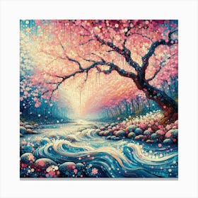 Cherry Blossom Trees In Full Bloom (2) Canvas Print