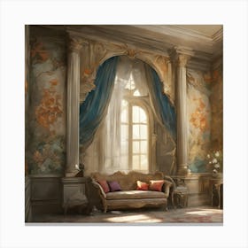 Room In A Castle 2 Canvas Print