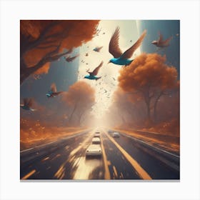 Birds In The Sky 1 Canvas Print