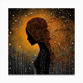 Hair In The Wind Canvas Print