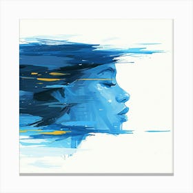 Abstract Of A Woman'S Face 2 Canvas Print