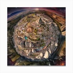 Earth From Space Canvas Print