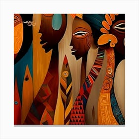 BB Borsa African Masterpiece The Jangle Canvas Print
