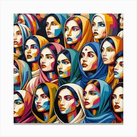 Women Of Pakistan Canvas Print