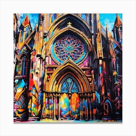 Nyc Cathedral Canvas Print