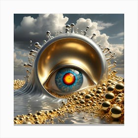 Golden Eye 2 Canvas Print