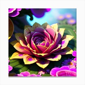 Lotus Flower Canvas Print