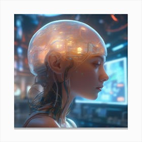 Futuristic Woman 73 Canvas Print