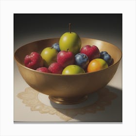 Fruit In Bowl Canvas Print