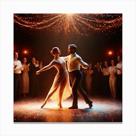 Dancers In The Dark 5 Canvas Print