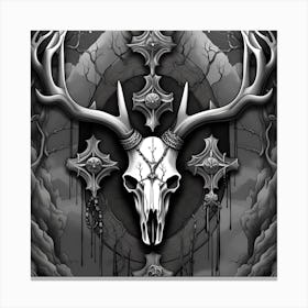 Deer Skull Canvas Print