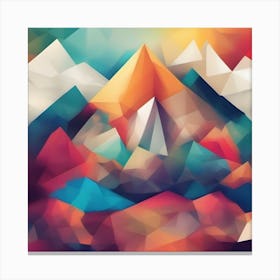 Abstract Mountains 1 Canvas Print