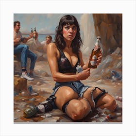 'Beer Girl' 1 Canvas Print