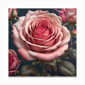 Rose art Canvas Print