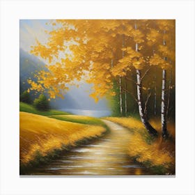 Autumn Road 12 Canvas Print