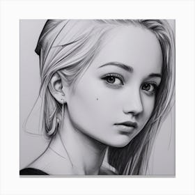 Portrait Of A Girl 2 Canvas Print