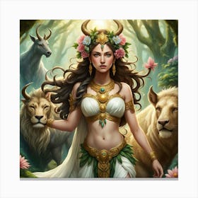 Goddess Of The Forest 2 Canvas Print